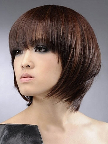 Sweet Short Straight Hair Wig - Click Image to Close