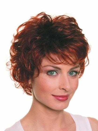 Short Wavy Full Lace Remy Human Hair Wig