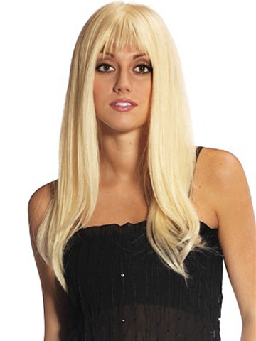 Hand-Tied Straight Human Hair Wig