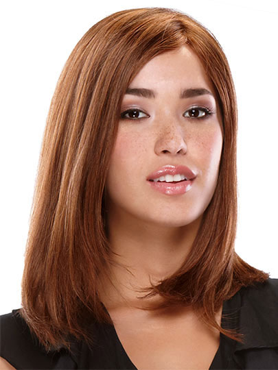 Long Straight Full Lace Human Hair Wig - Click Image to Close