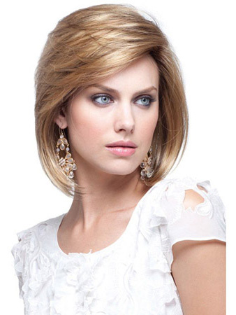 Short Straight Pretty Human Hair Bob Wig