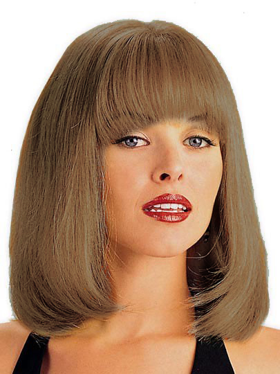 Chic Length Lace Front Human Hair Wig - Click Image to Close