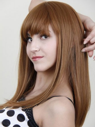 Straight Remy Human Hair Wig - Click Image to Close