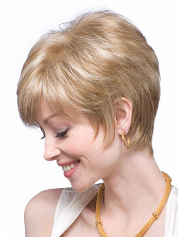 Short Textured Human Hair Wig