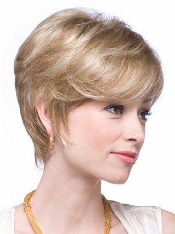 Short Textured Human Hair Wig