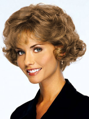 Short Curly Lace Front Human Hair Wig - Click Image to Close