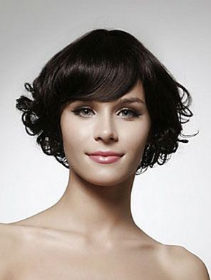 Natural Curly Capless Human Hair Wig - Click Image to Close