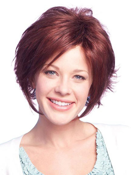 Short Remy Human Hair Wig With Soft Layers at Back