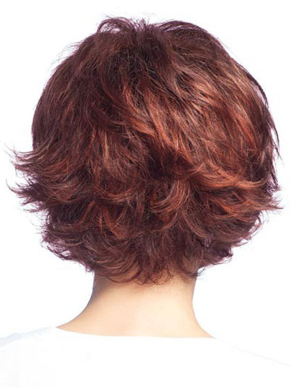 Short Remy Human Hair Wig With Soft Layers at Back