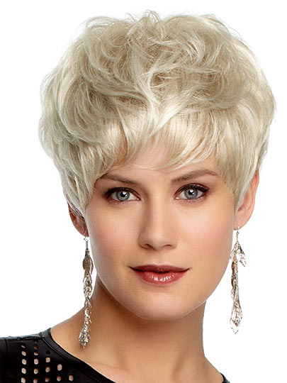 Flattering Boy Cut Synthetic Capless Wig - Click Image to Close