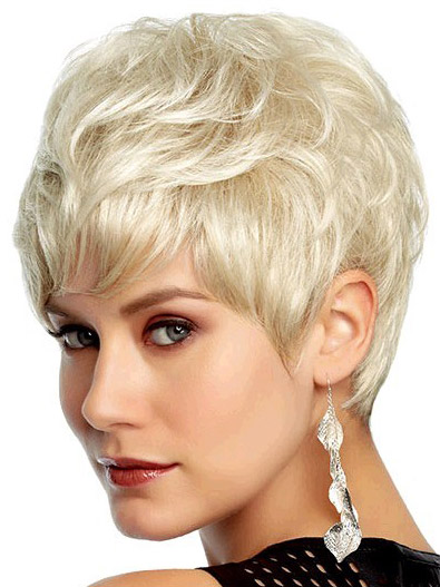 Flattering Boy Cut Synthetic Capless Wig