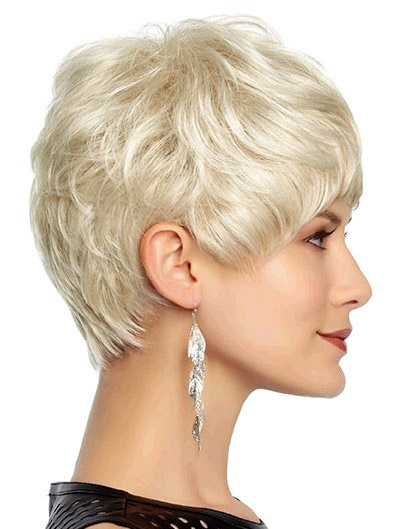 Flattering Boy Cut Synthetic Capless Wig