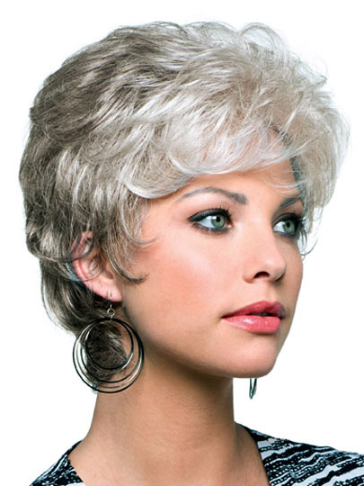 Short Wavy Synthetic Capless Wig