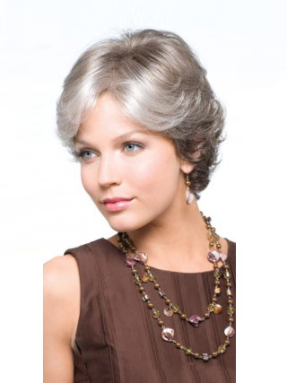 Classical Side Parting Wavy Short Capless Wig