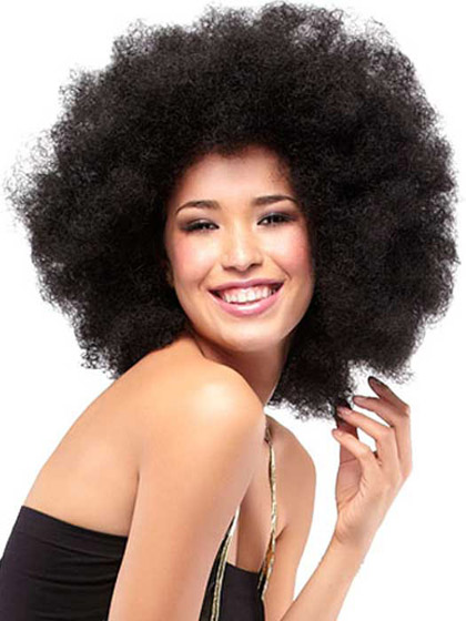 Fro Shoulder Length Curly Cosplay Wigs