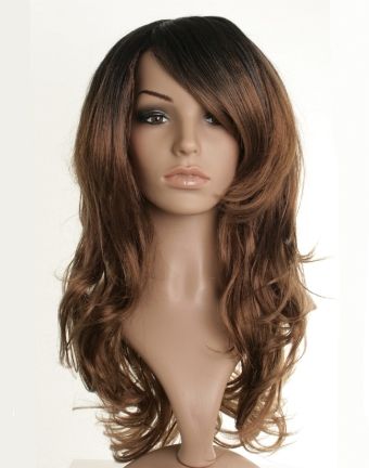 24" Fearne Cotton Wavy Synthetic Dip-Dye Wig