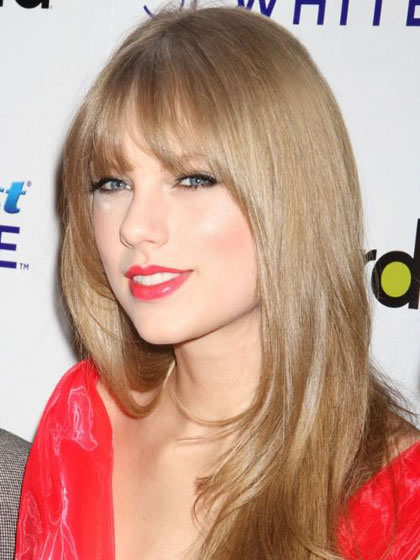 Taylor Swift Long Straight Synthetic Blonde Wig - Click Image to Close