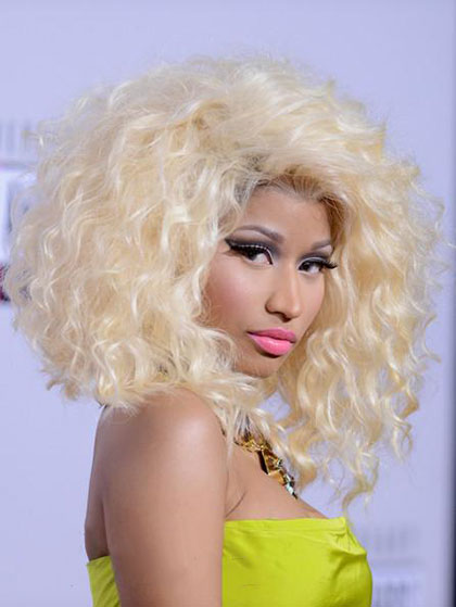 Top Quality Nicki Minaj'S Gorgeous Fluffy Style Medium Curly Che