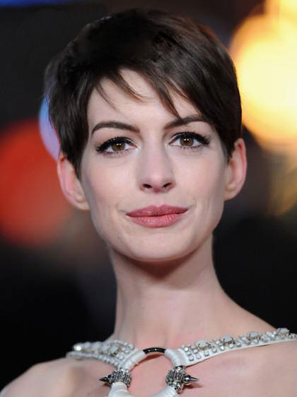 Anne Hathaway Pixie Human Hair Lace Front Wig