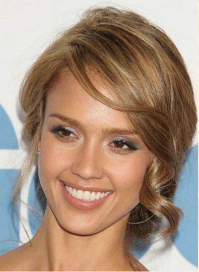 Jessica Alba - Sexy Loose Curly Wig - Click Image to Close