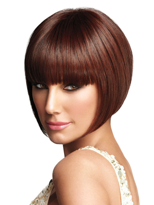 Short Synthetic Capless Cut Bob Wig - Click Image to Close