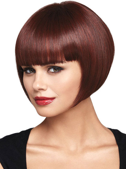 Short Synthetic Capless Cut Bob Wig