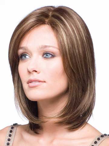 Straight Shoulder Length Bob Lace Front Wig