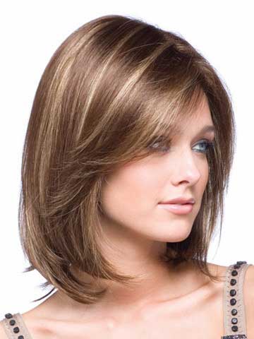 Straight Shoulder Length Bob Lace Front Wig