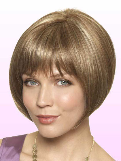 Erin Hand-Sewn Lace Front Top Grey Bob Wig - Click Image to Close