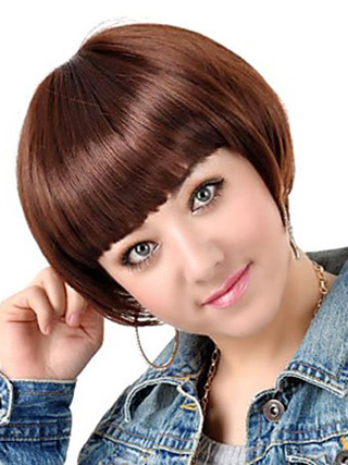 Dark Brown Straight BOB Wig