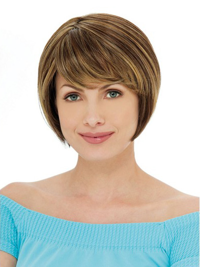 Sliky chin length layered Bob Wig