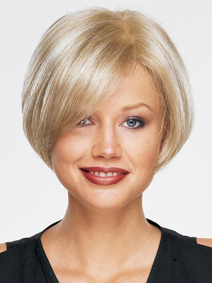 Remy Human Hair Lace Front Bob Wig - Click Image to Close