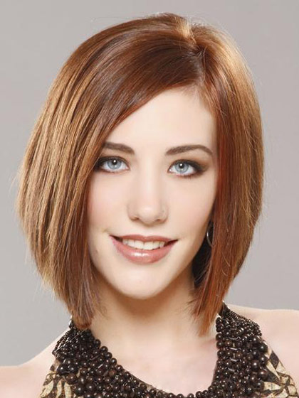 Medium Straigh Lace Front 100% Human Hair Bob Wig