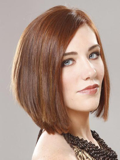 Medium Straigh Lace Front 100% Human Hair Bob Wig