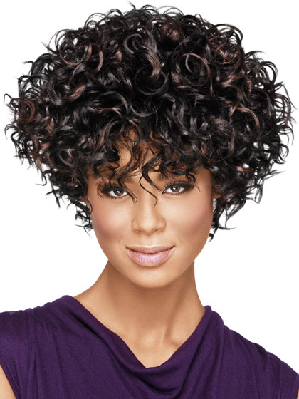 Full-On Curly Synthetic Capless Wig - Click Image to Close