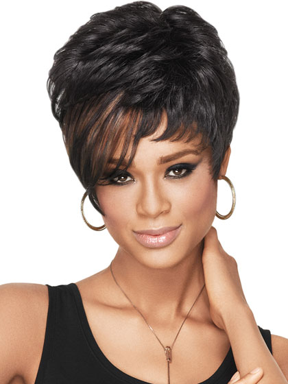 Short Dramatic Synthetic Wig