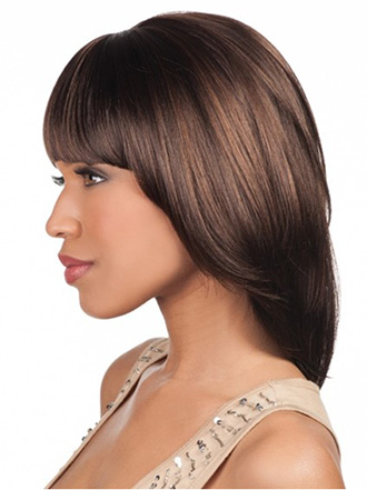 Sliky chin length layered Bob Wig