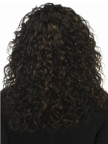 18" Long Curly Human Hair Wig