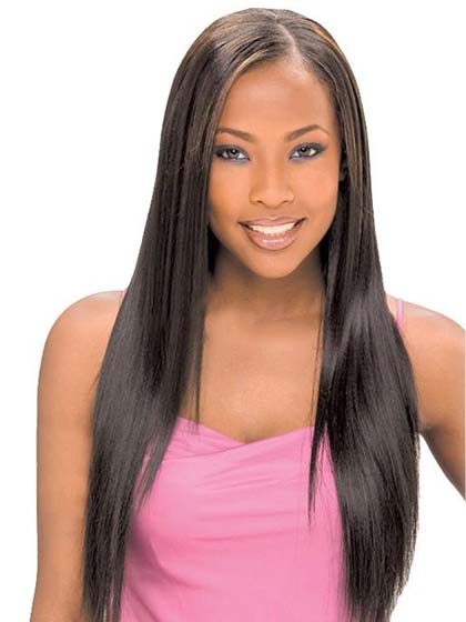 Natural Amazing Long Straight Lace Front Wig - Click Image to Close