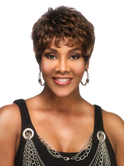 Short Boy Cut Synthetic Lace Front Wig - Click Image to Close