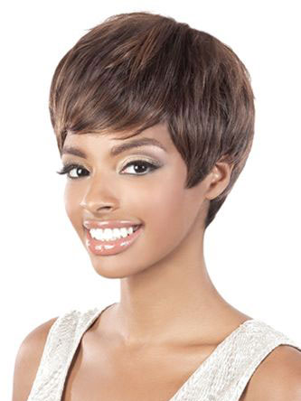 Unisex Short Straight Synthetic Wig - Click Image to Close