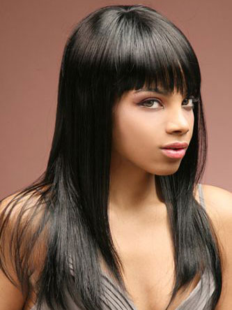 Sleek Straight Long Remy Human Hair Wig