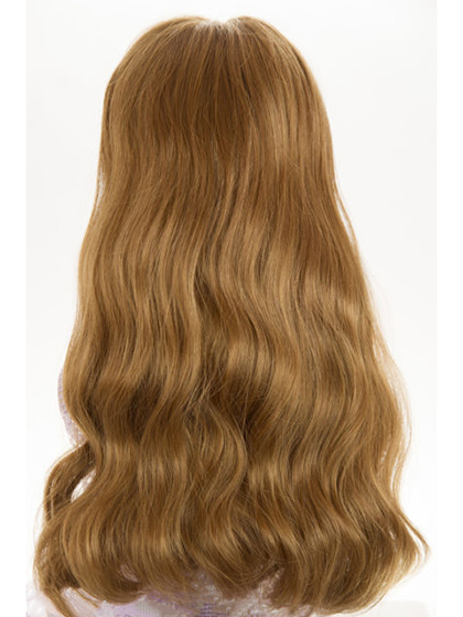 Strawberry Blonde Long Wavy 3/4 Cap Wigs