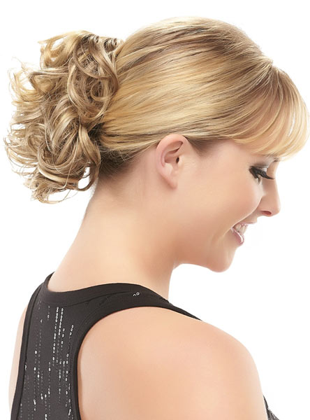 Classy Claw Clip Synthetic Curly Wrap