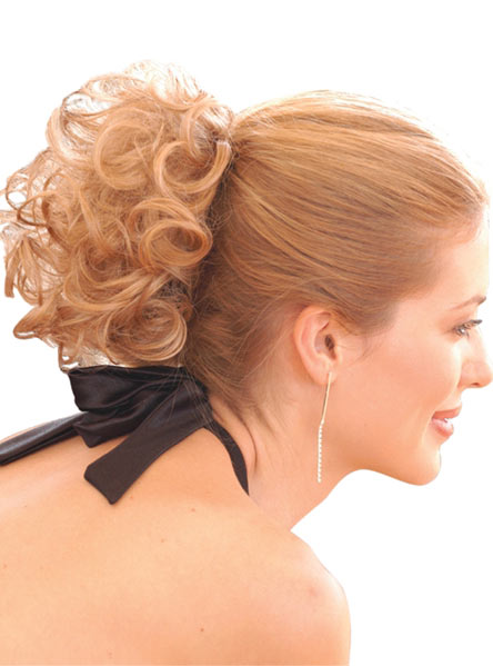 Classy Claw Clip Synthetic Curly Wrap