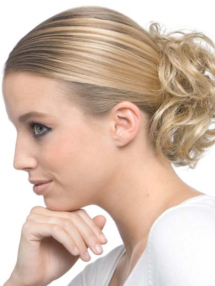 Soft Curly Scrunchie Style Synthetic Wrap