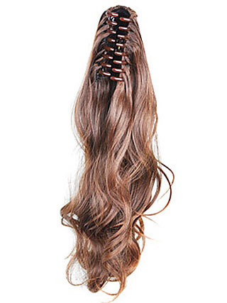 Claw Clip Synthetic Wavy Ponytail