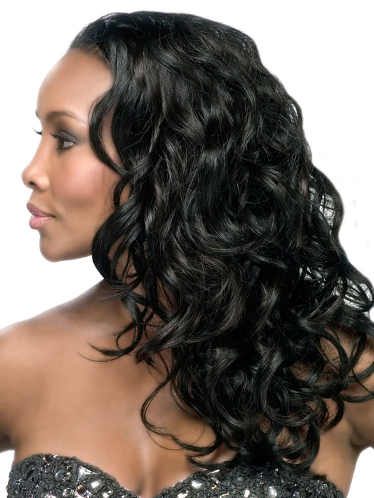 20" Long Shag Cut Loose Wave Half Wig