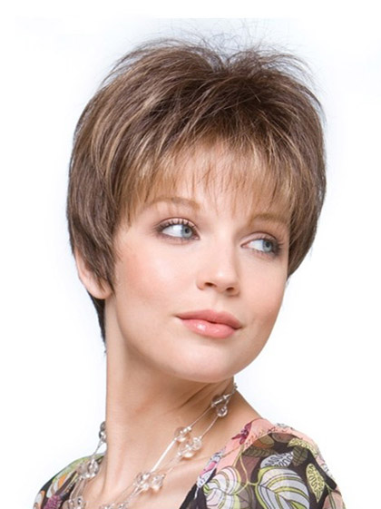 Short Slightly Top Piece Wig