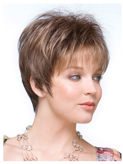 Short Slightly Top Piece Wig